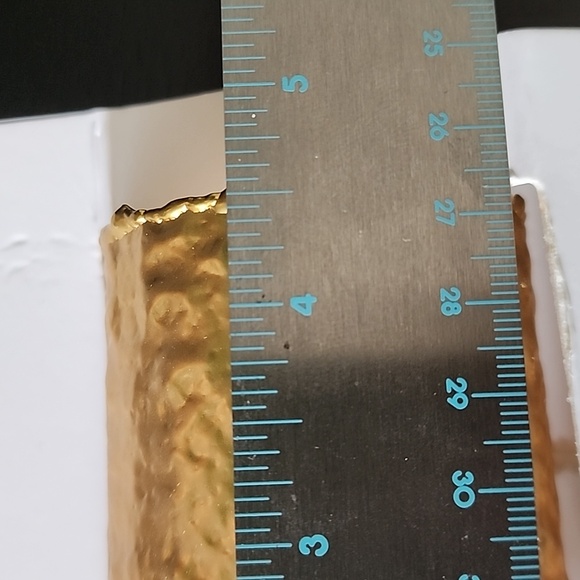 ZARA Textured Wide Metal Arm Cuff Bracelet - Picture 9 of 11